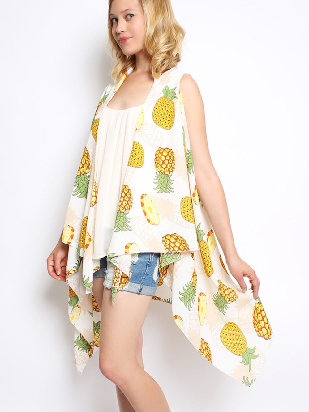 Pineapple Print Vest